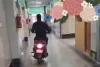 Negligence at CHC Chattergam: Employee Caught Riding Scooty in Hospital Corridors