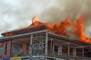 Five Shops Damaged In Fire Incident In J&K