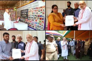 Amit Shah Distributes Appointment Letters Among Families of Slain Police Personnel; Inaugurates 'Balidaan Stambh’ at Lal Chowk