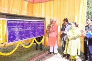 Lt Governor Inaugurates and Lays Foundation Stones for Development Projects In Ganderbal