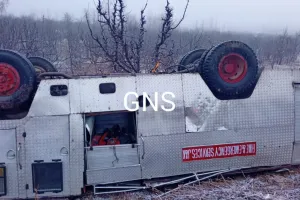Fire Engine Turns Upside Down On Way To Put Out Fire in North Kashmir, Four Injured
